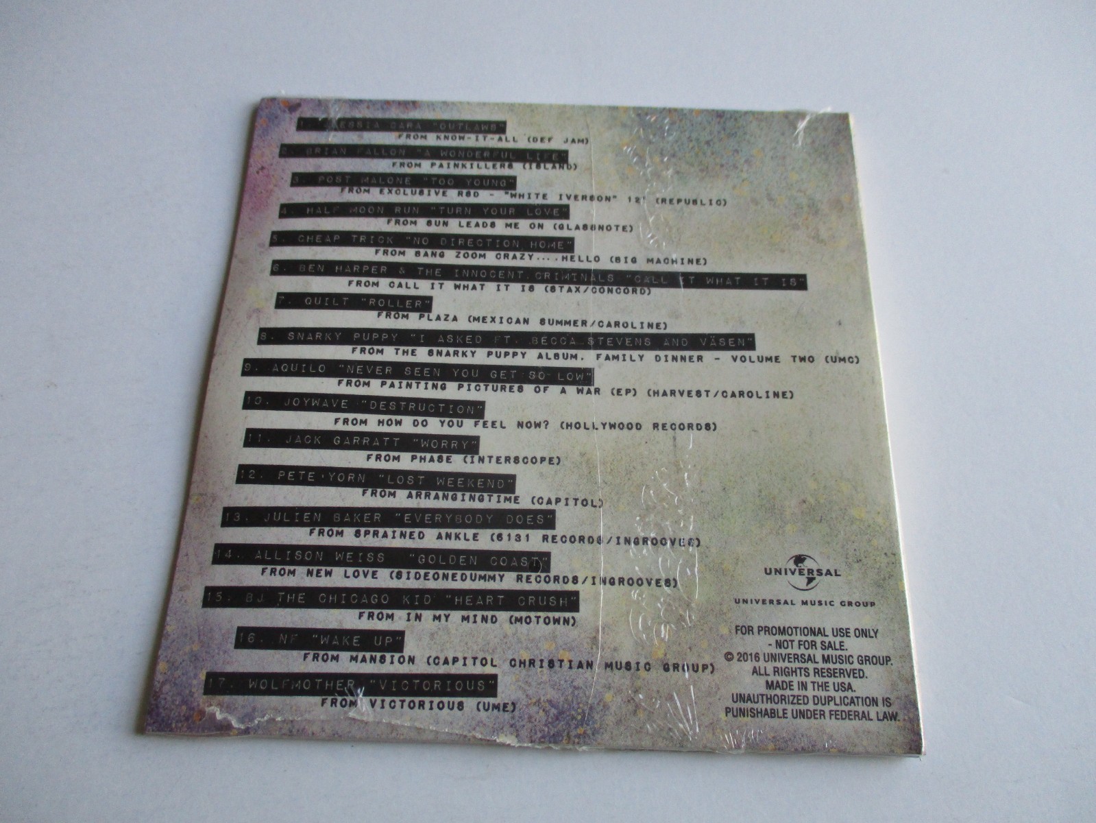 Record Store Day 2016 CD Sampler 17 Tracks UNIVERSAL MUSIC GROUP NEW