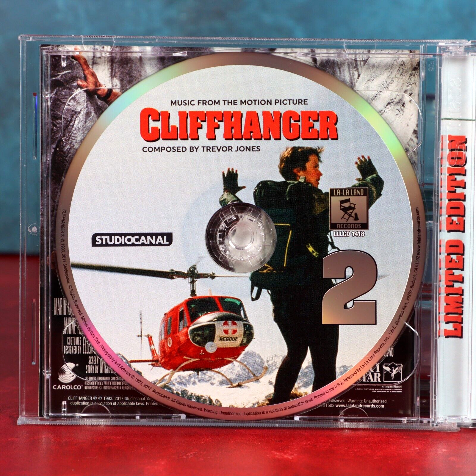 Cliffhanger Soundtrack 2-CD Set Trevor Jones LE 2000 La-La Land Records 2017