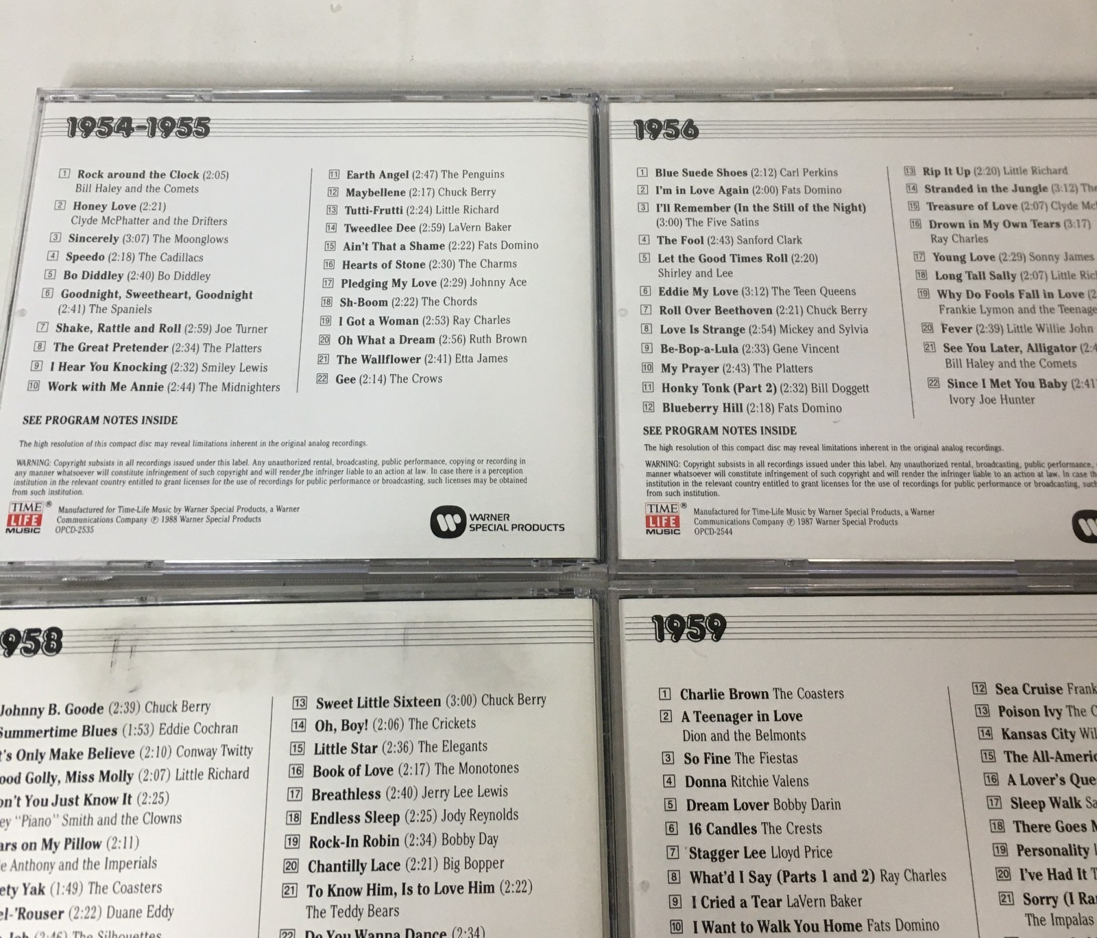 Time Life Music The Rock N Roll Era Lot of 8 - 1950's 1960's