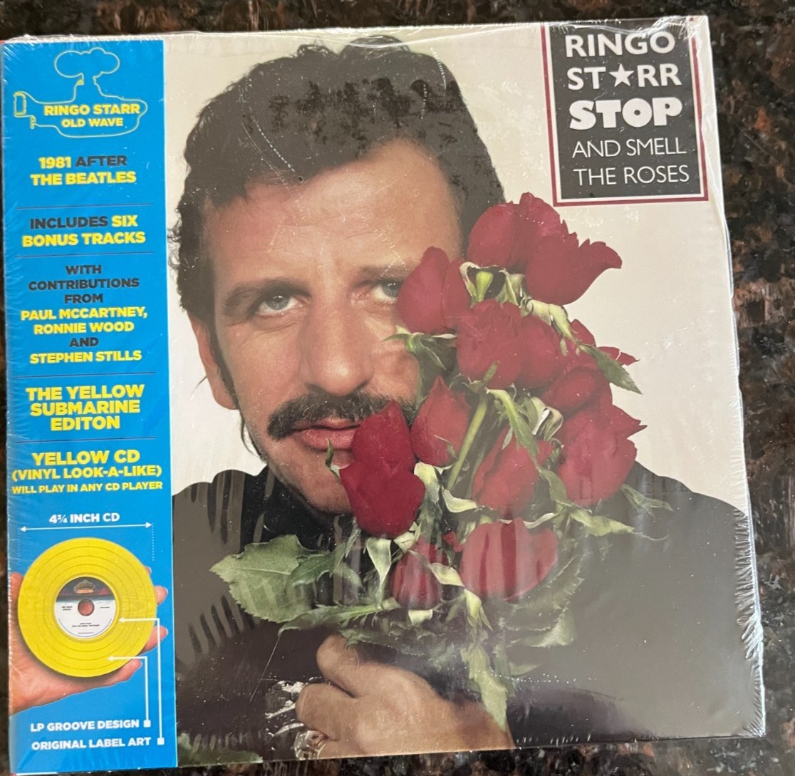 Ringo Starr Stop and Smell The Roses yellow CD