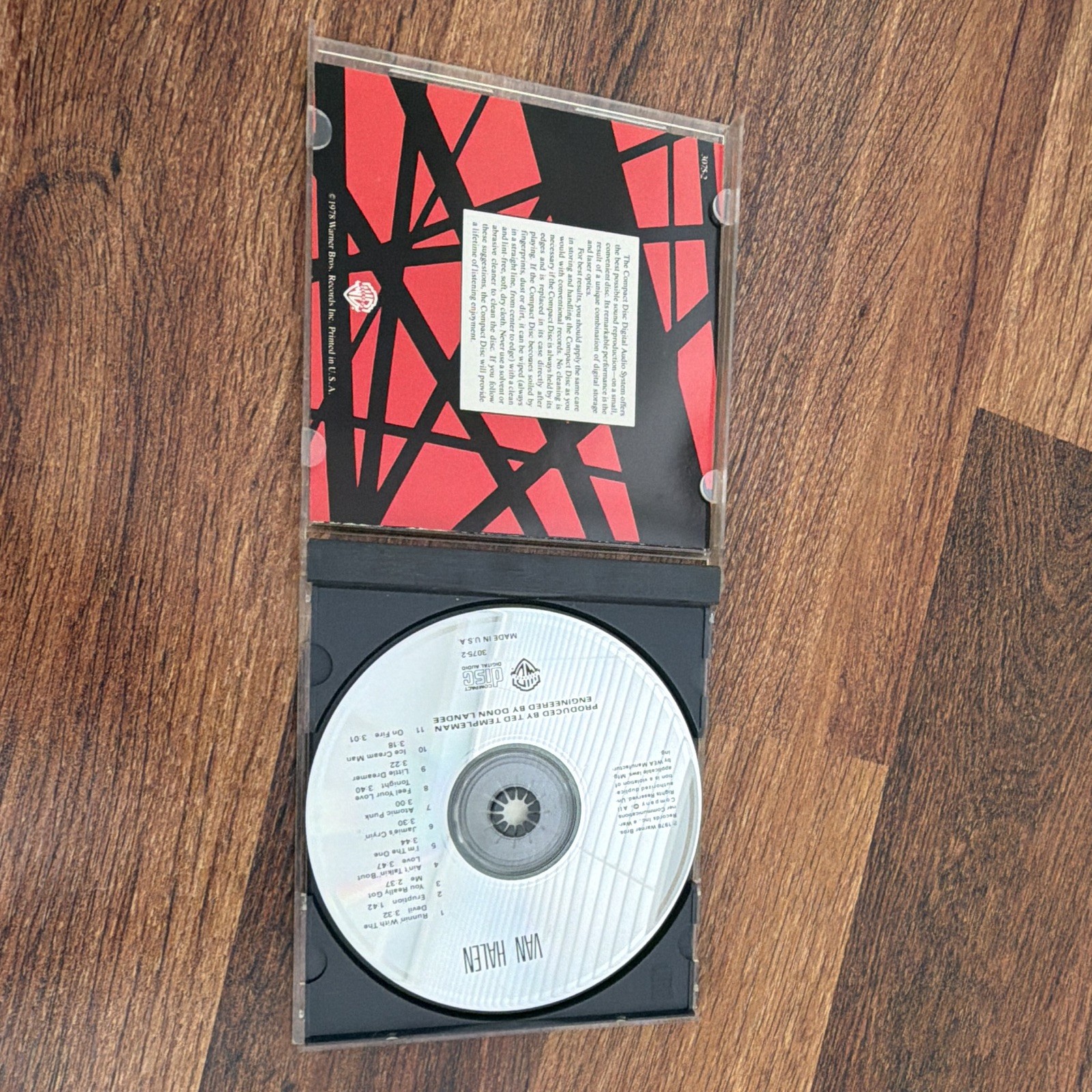 Van Halen - Van Halen (1978) CD Album Warner Bros. Rock, Cat# 9 27320-2