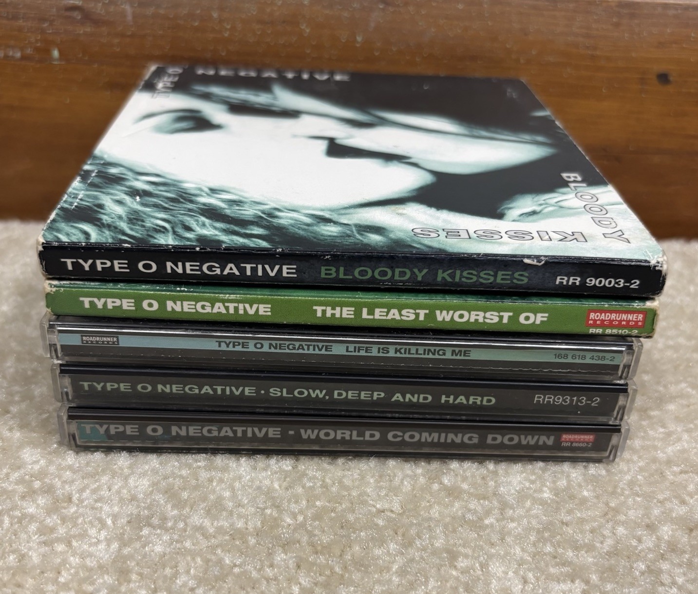 Mixed Lot Of 5 Type O Negative CDs Bloody Kisses Killing Me Coming Slow Deep