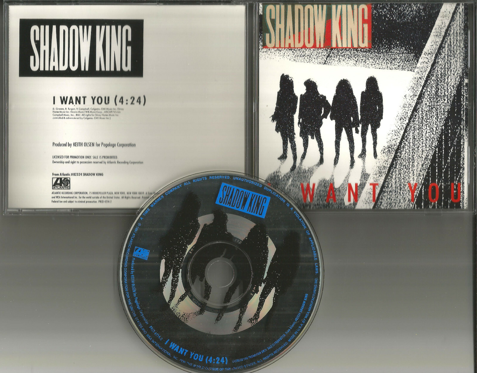 Lou Gramm Foreigner SHADOW KING I want you 1991 RARE PROMO DJ CD single USA MINT