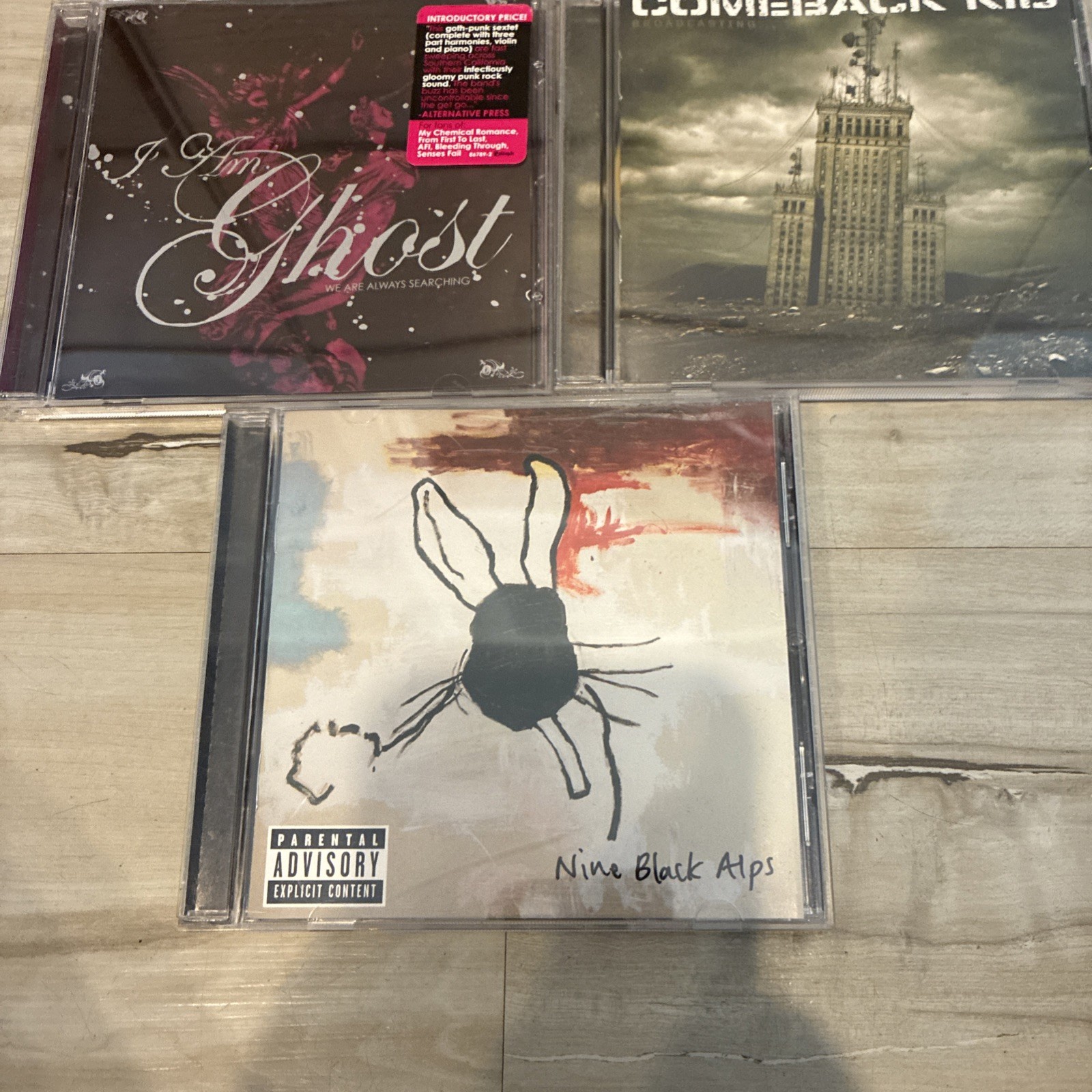 5 2000s ROCK METAL CD LOT I Am Ghost Comeback Kid Nine Black Alps Funeral