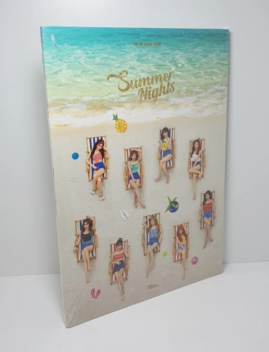 TWICE Summer Special 2nd Album [Summer Nights] CD+P.Book+8p Card+Lyrics Poster