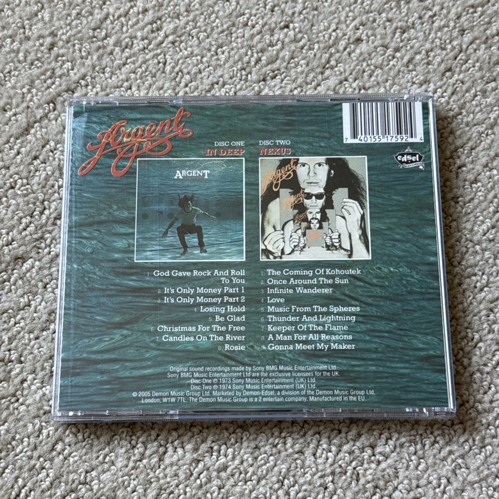 Rod Argent In Deep/Nexus 2005 2 CD Set Demon Music Edsel Records
