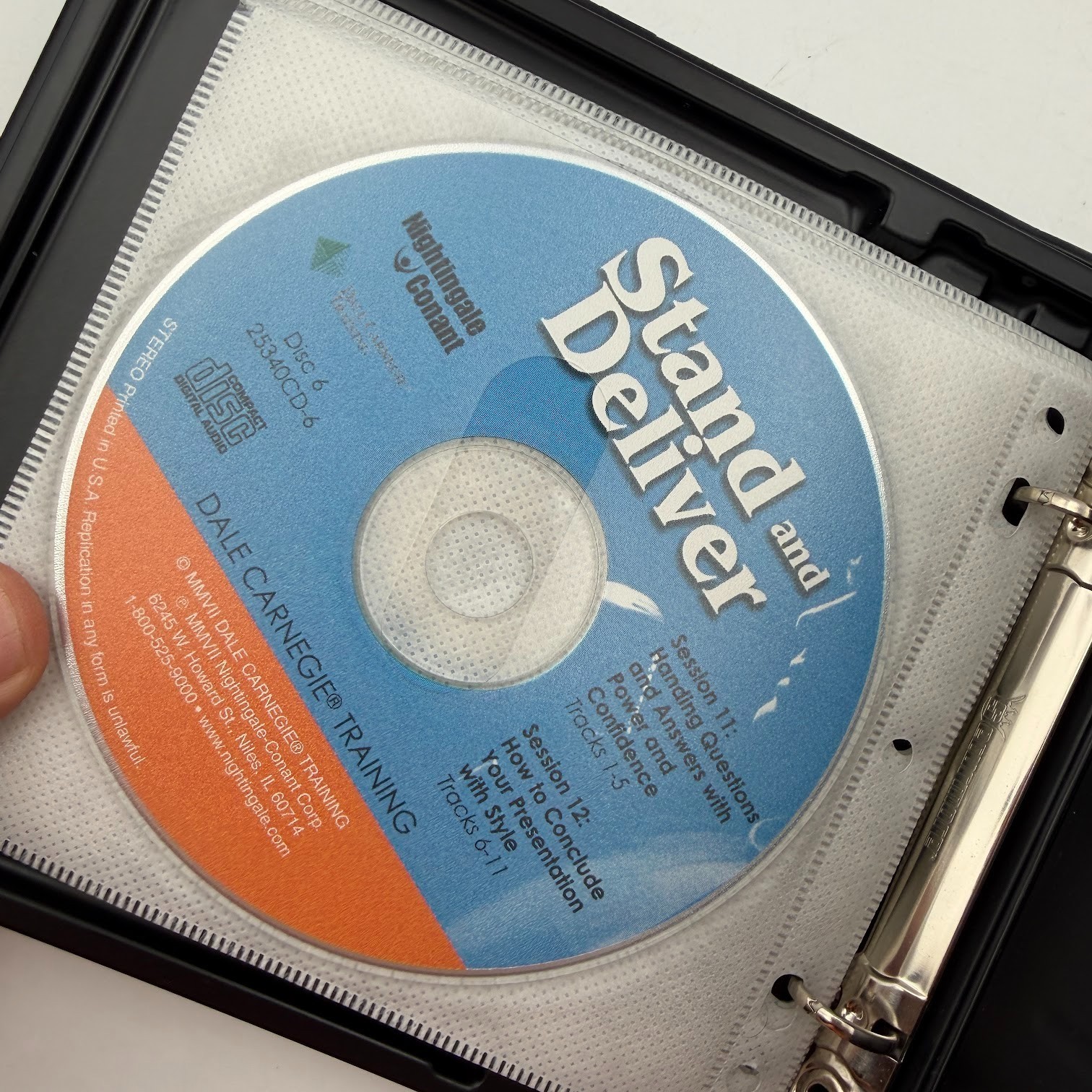 Dale Carnegie Stand and Deliver Method For Public Speaking Mastery Course 6 CD