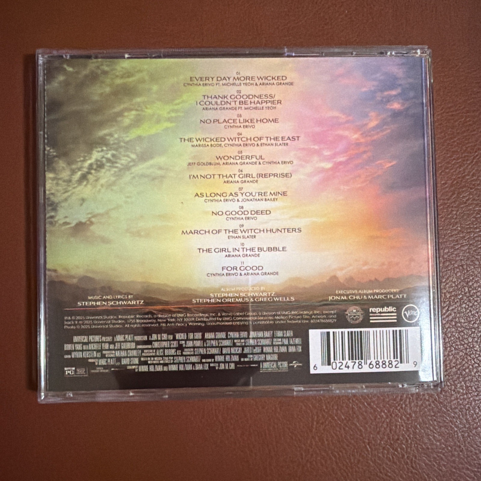 NEW Wicked: For Good – The Soundtrack CD Signed Republic Records