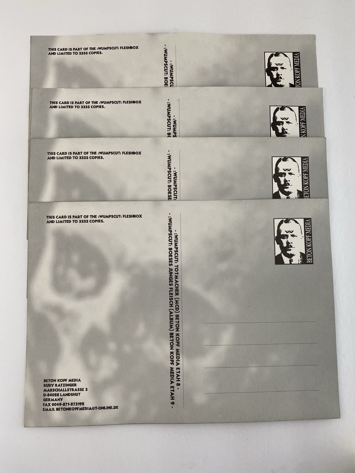 Wumpscut: - Fleischbox (1999 Limited Edition Box Set) - 100% COMPLETE