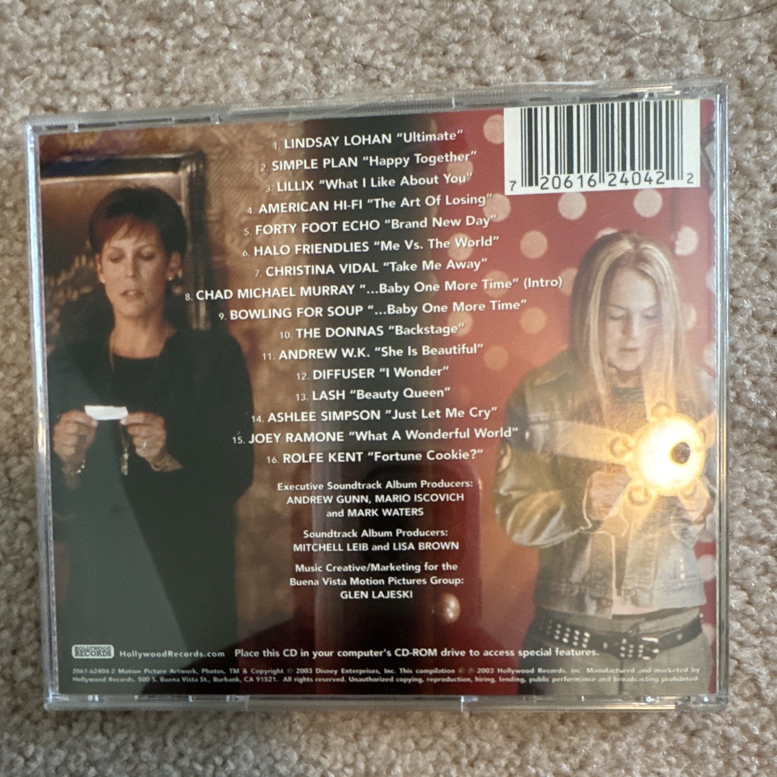 Freaky Friday (Original Soundtrack) CD 2003 Hollywood Records Enhanced Lohan