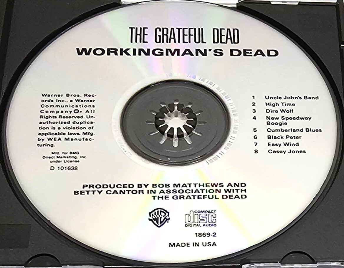 Grateful Dead Workingman's Dead 2003 Warner Bros. 1869-2 Specialty Press