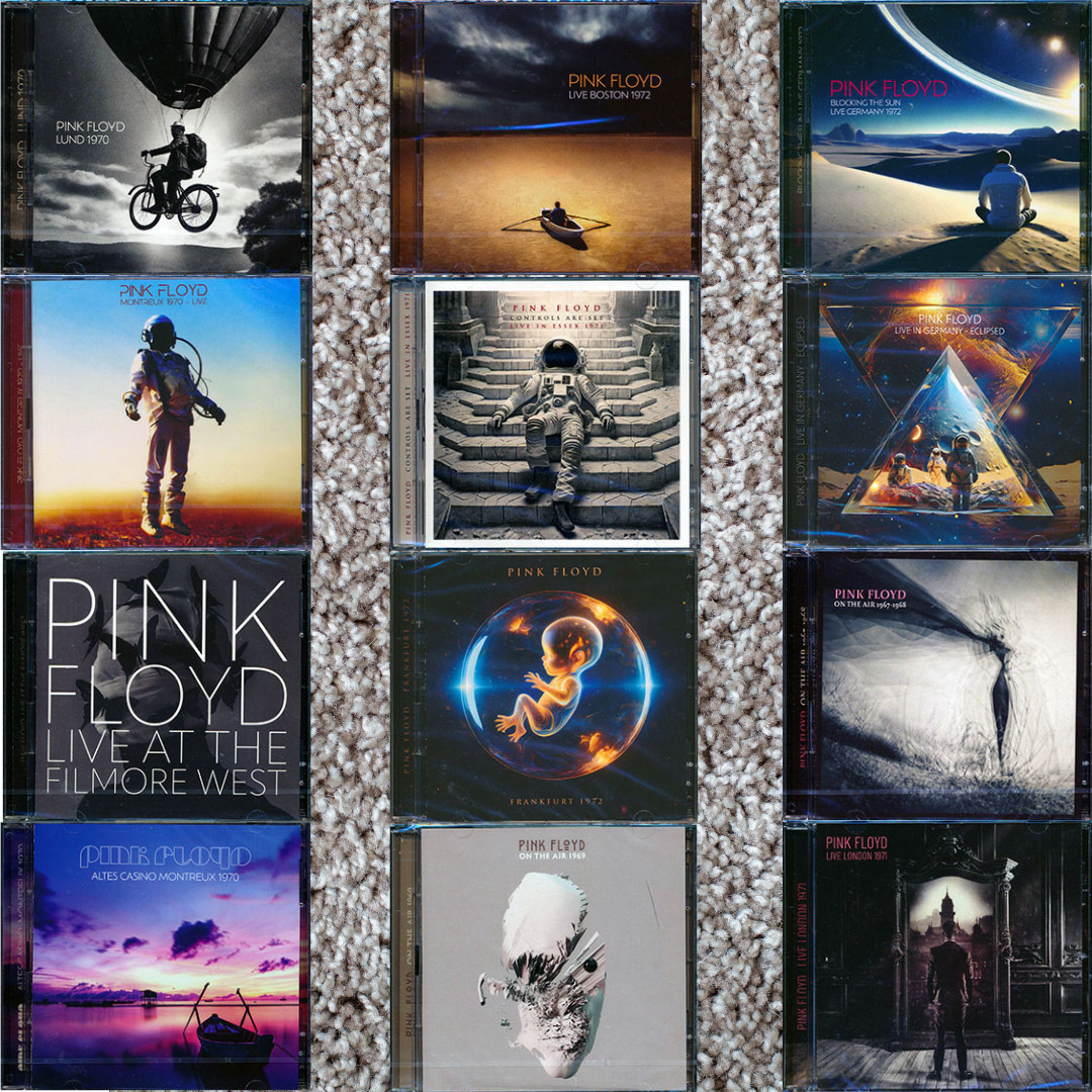 Pink Floyd Rare 12xCD Lot Limited Edition Live Recordings 1967–1972 Collection