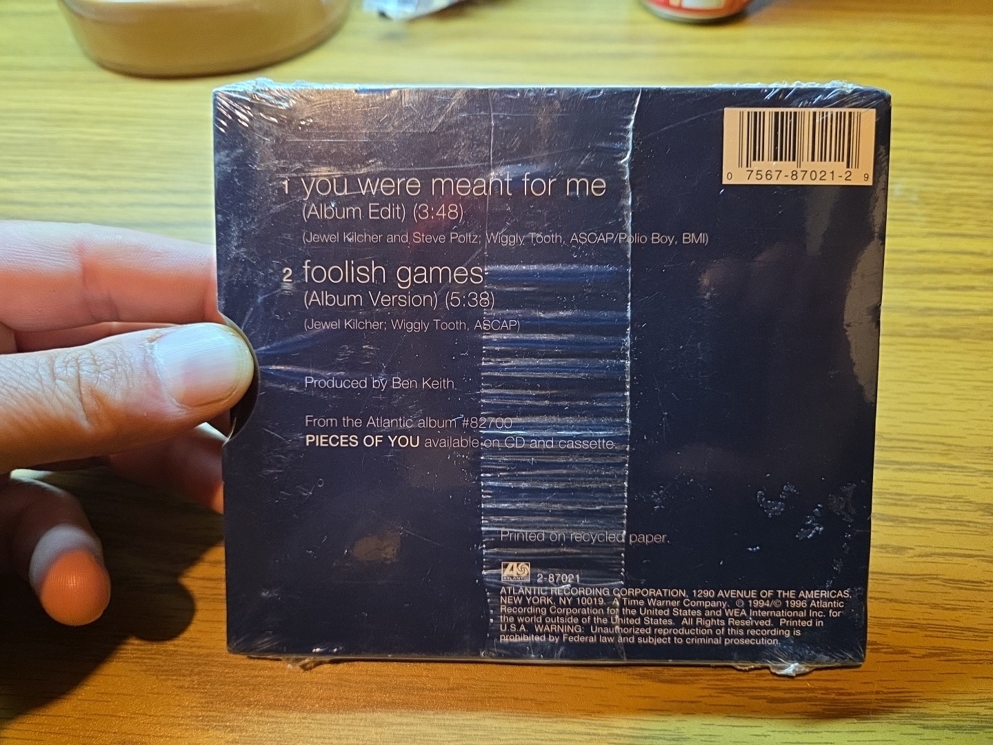 Vintage 90s Deadstock NOS JEWEL "You Were Meant For Me" Foolish Games Sealed CD