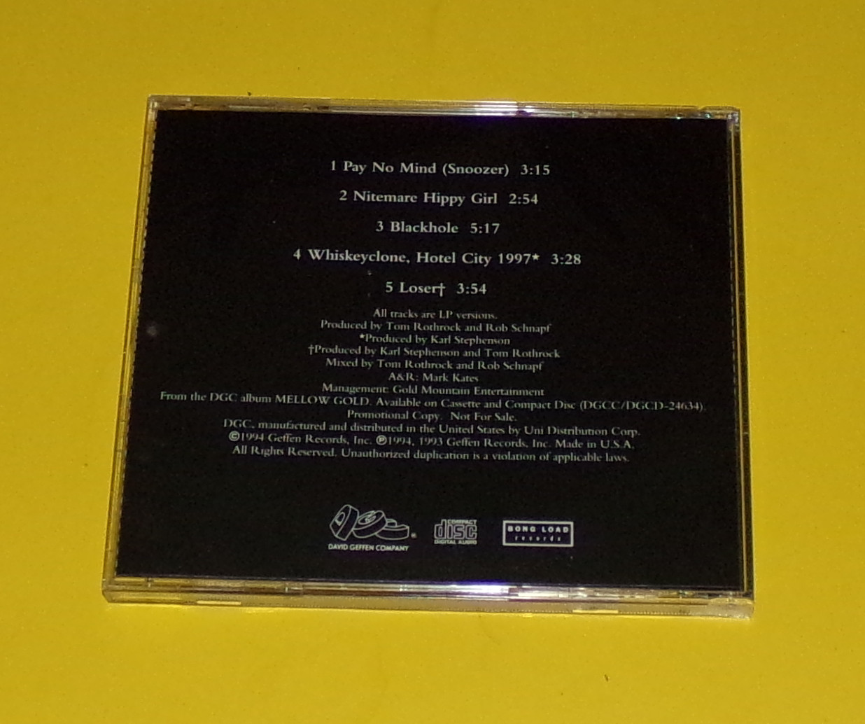 BECK AAA Sampler US 5-Track Promo Only Sampler CD