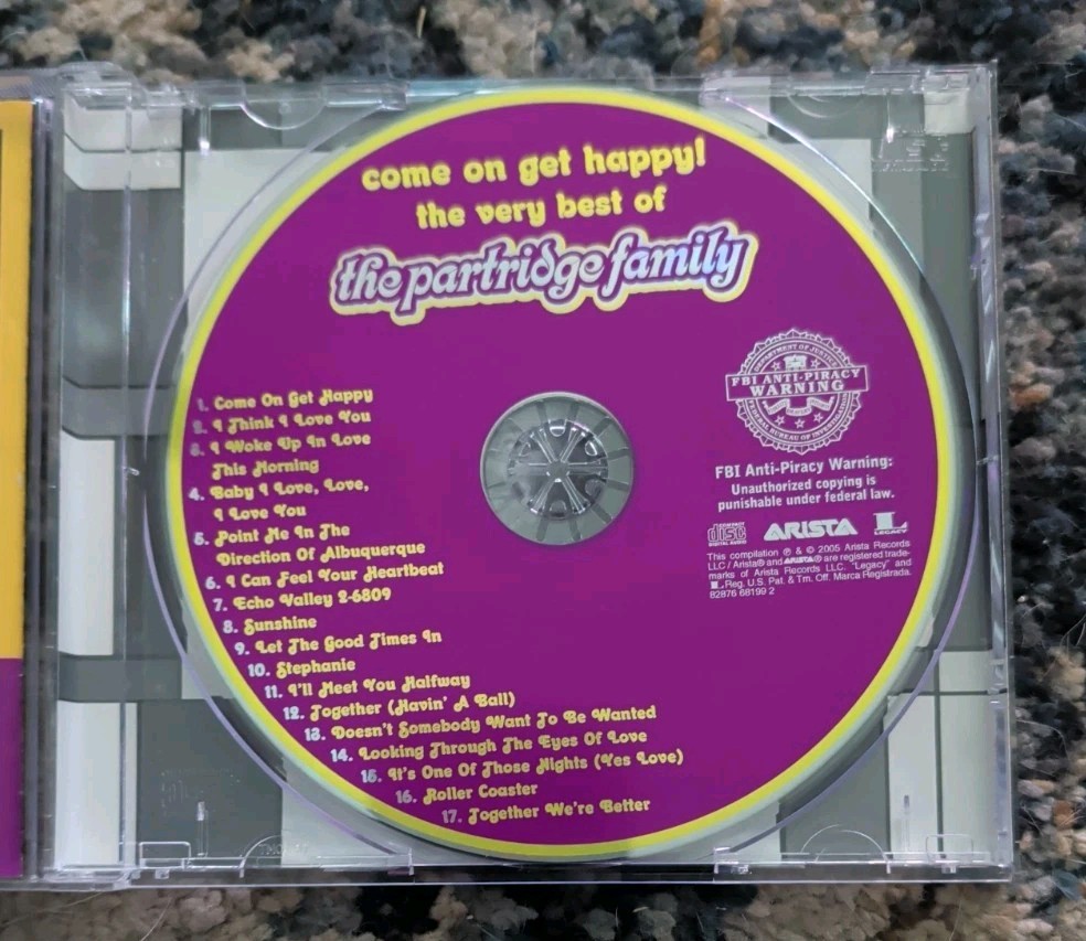 Very Best of The Partridge Family - Come on Get Happy CD - 17 Tracks w/Slipcover