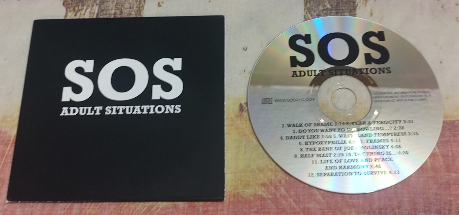 SOS - Adult Situations - 2008 INDIE NYC ALT METAL - ROLLINS BAND SOUNDGARDEN