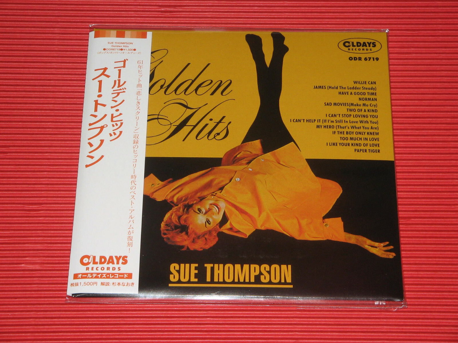 4BT Sue Thompson Golden Hits with Bonus Tracks JAPAN MINI LP CD