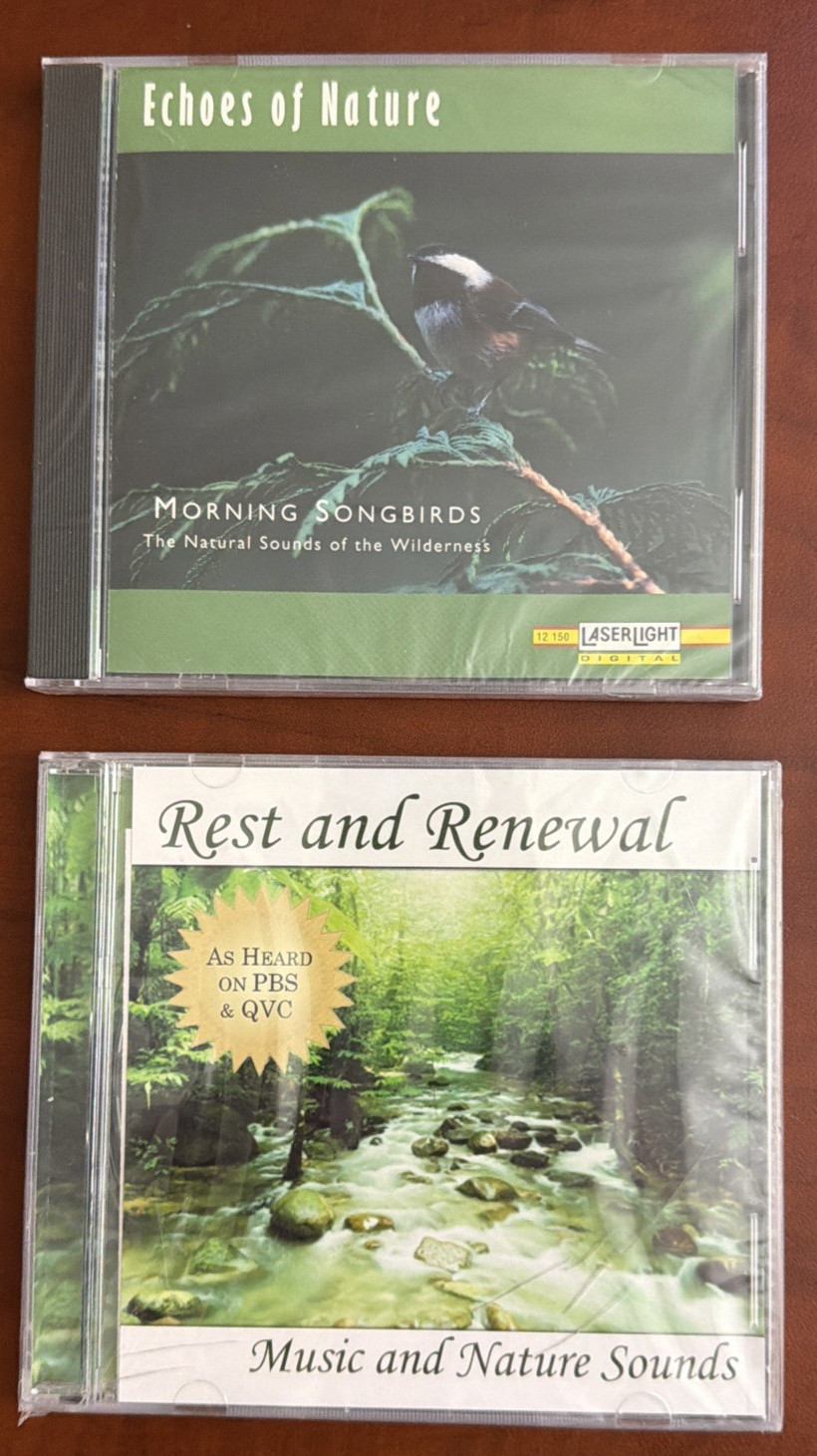Nature Sounds Relaxation CD Lot 8 Ocean Birds Sleep Ambient Calming New Sealed