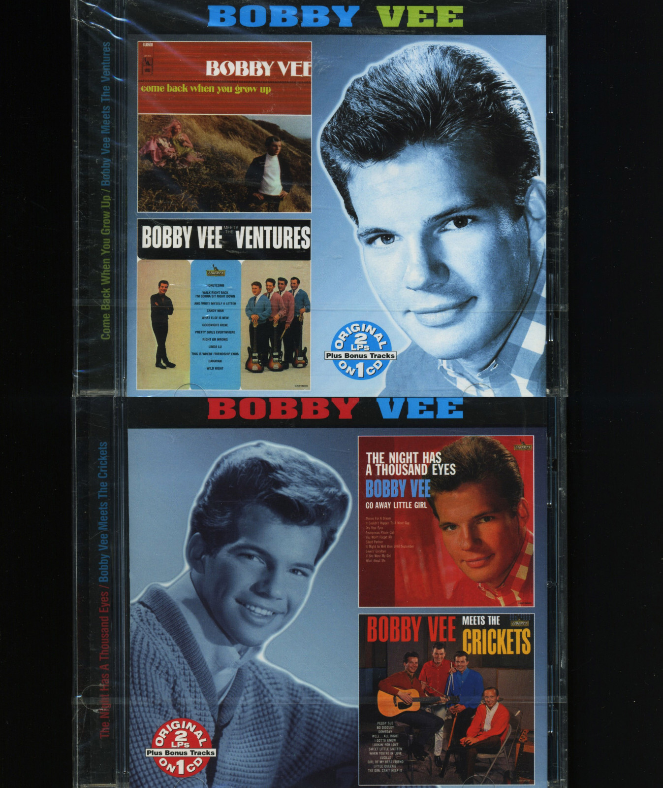 BOBBY VEE COME BACK WHEN YOU GROW UP MEETS THE VENTURES/CRICKETS NIGHT HAS EYES