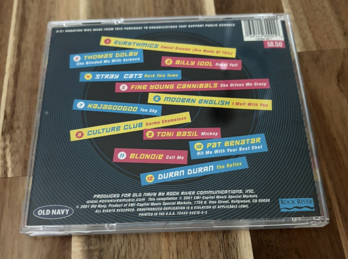 HITS OF THE 80's New Wave Faves; 2001 CD Old Navy