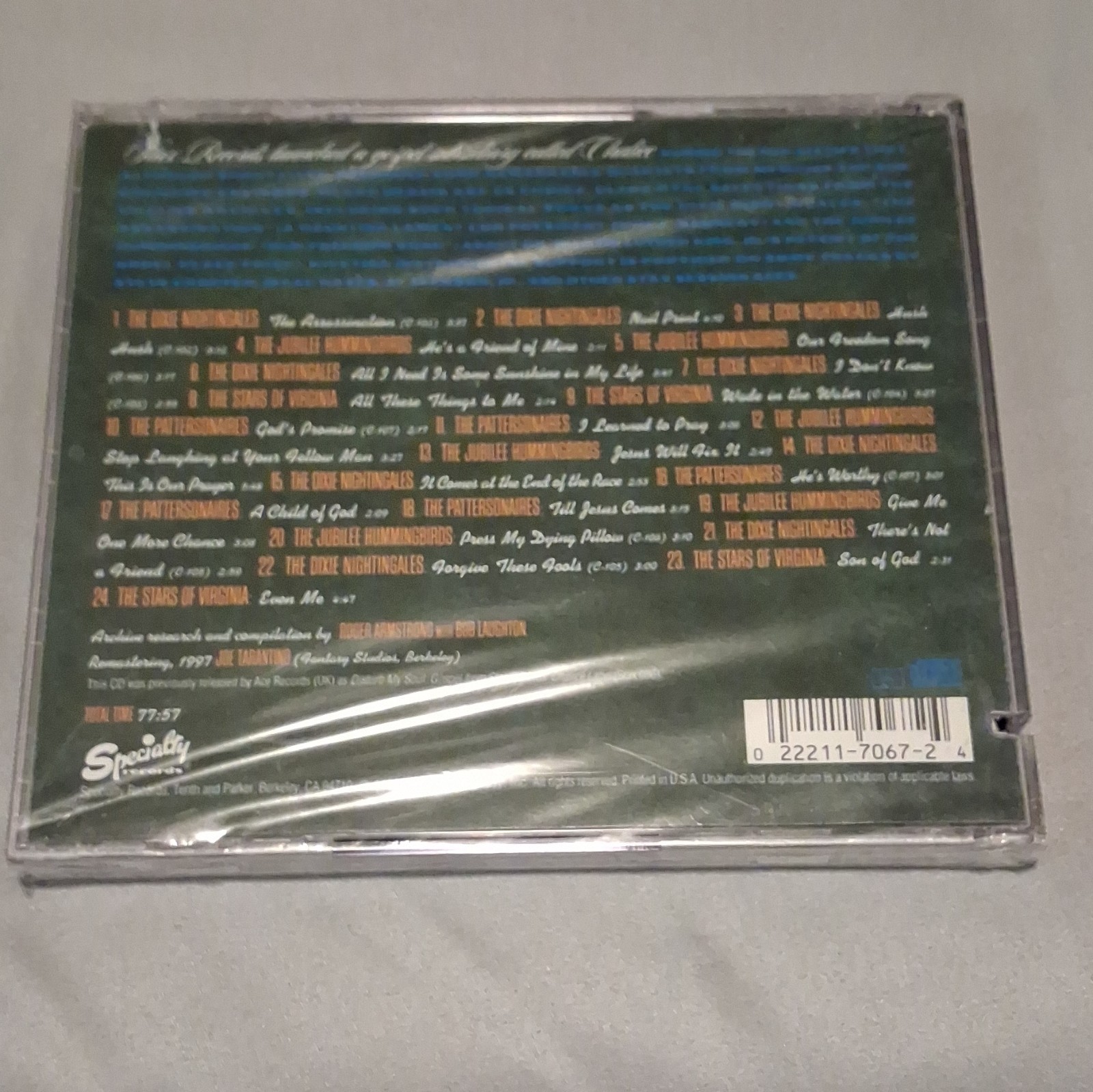 Specialty Records - Free at Last CD 1997 Gospel Compilation SPC 7067