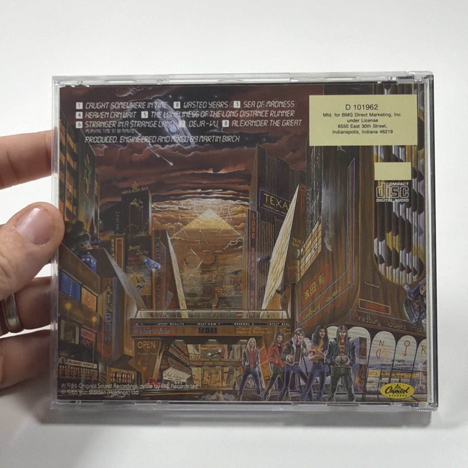 Somewhere in Time Iron Maiden CD Jul-1994 Mint Disc D 101962 Rare No UPC