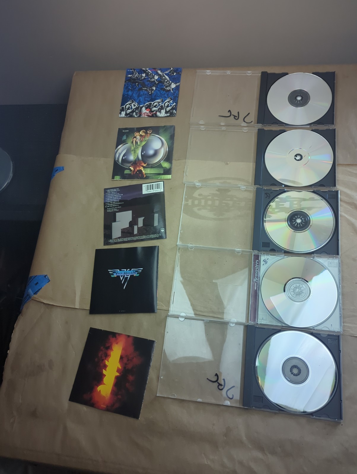 5 CD Lot Van Halen Judas Priest Dokken Hard Rock Heavy Metal 80s Glam Hair