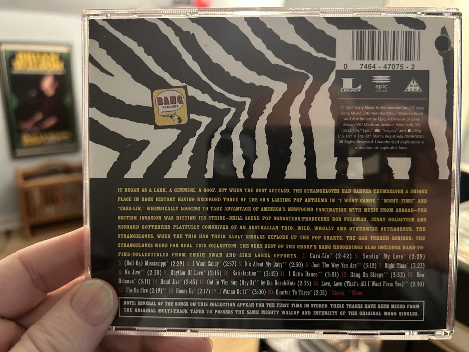 THE STRANGELOVES I Want Candy: The Best of ... (1995 Bang/SONY Legacy) Rare CD