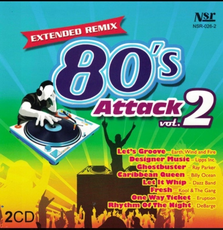 Extended Remix 80's Attack Vol.2 2CD Original Artist 80's Disco Dance Hits Mint