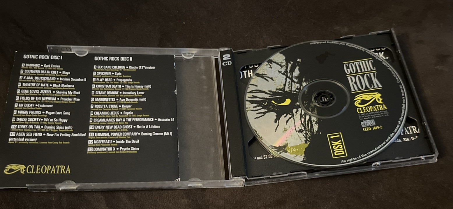 ￼ Various - Gothic Rock (2CD+Booklet) (CLEO 1019-2)1993 OUT OF PRINT/TARE/LTD ED