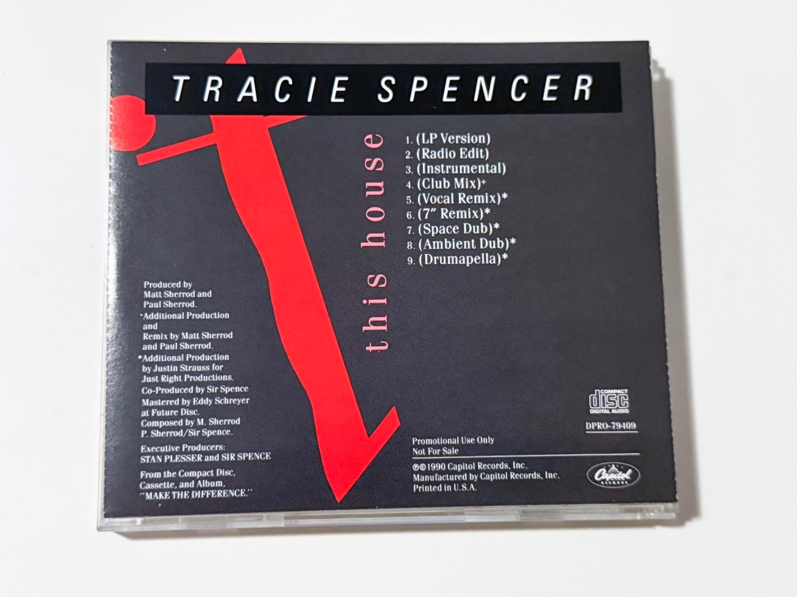 Tracie Spencer This House US PROMO CD Single RARE 9 Remixes Justin Strauss 1990