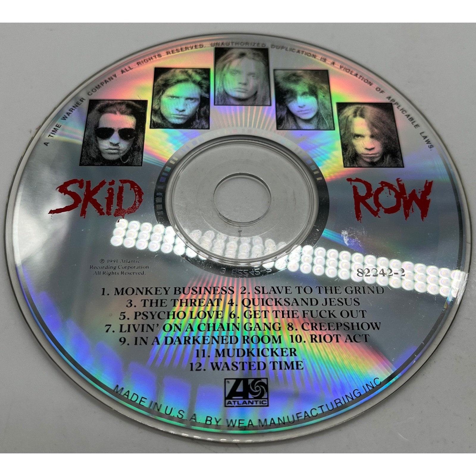 Skid Row Slave to the Grind CD 1991 Atlantic 82242-2 Heavy Metal Explicit