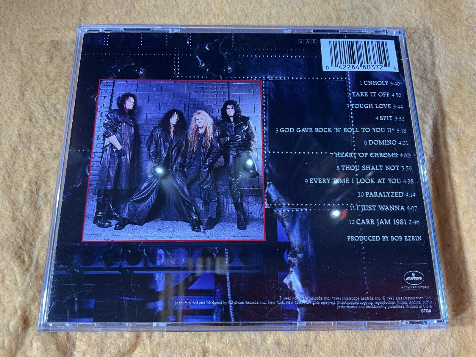 C12-100 KISS Revenge - 1992 - MERCURY 848037-2 - CD - ROCK