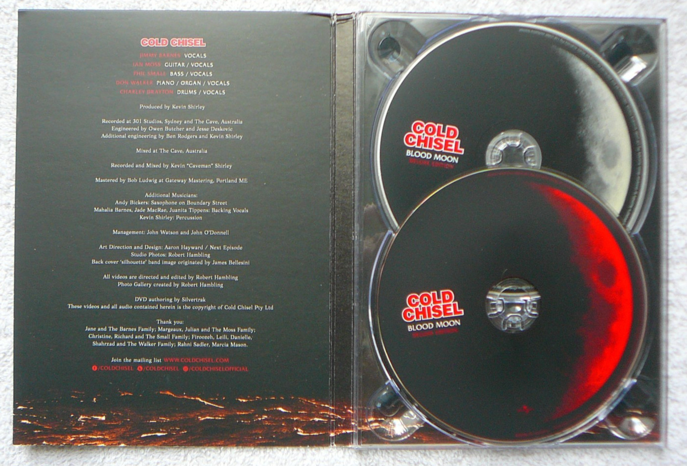 COLD CHISEL Blood Moon CD / DVD BOX SET 2019 Played Once From Australia