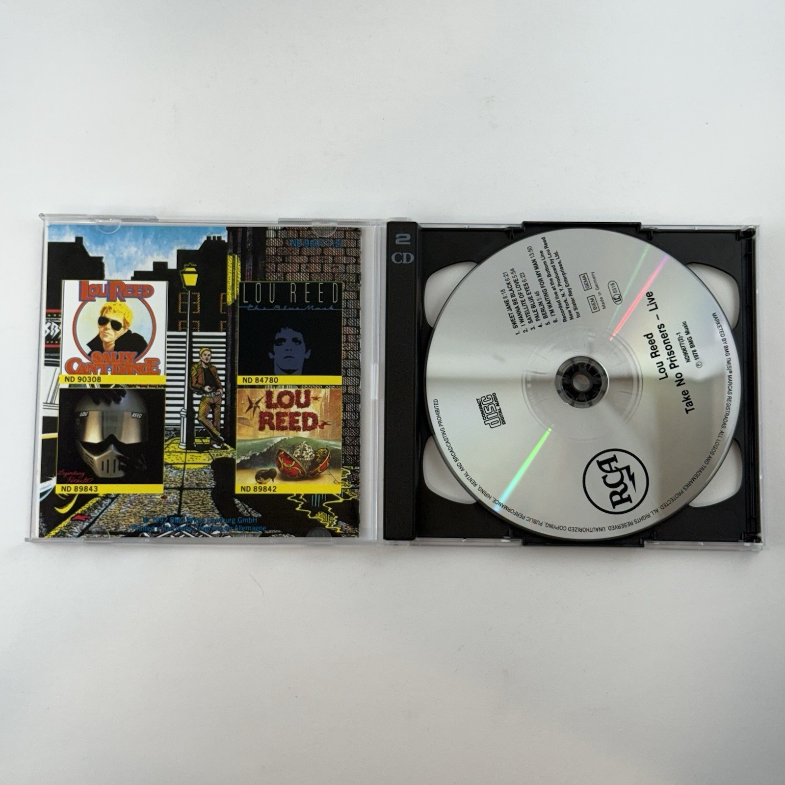 Lou Reed Live-Take No Prisoners CD 1992 Reissue, Repress Germany ND 90677 (2)