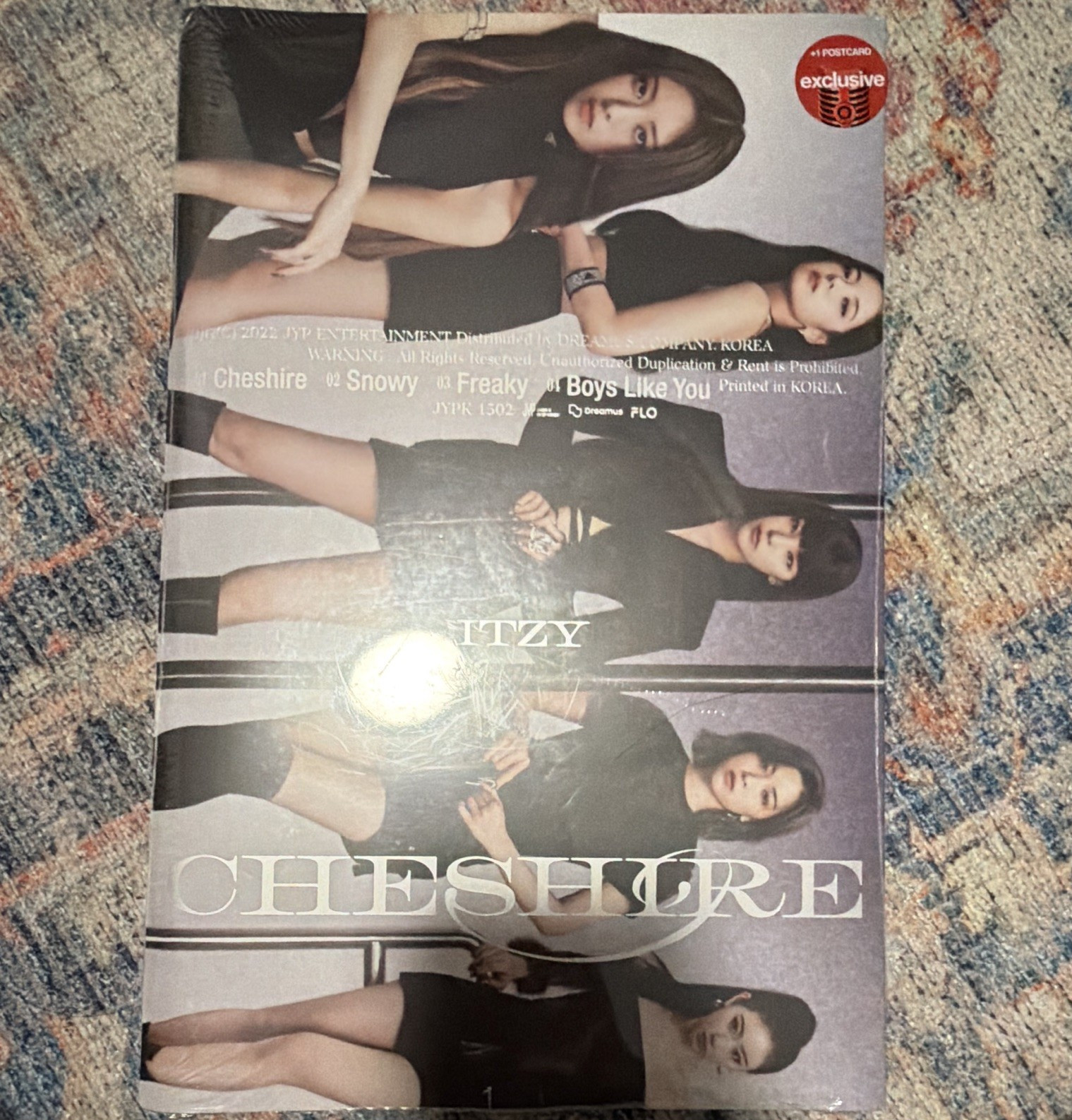 ITZY Cheshire Exclusive K-Pop Album CD 2022 JYPK1502 SEALED
