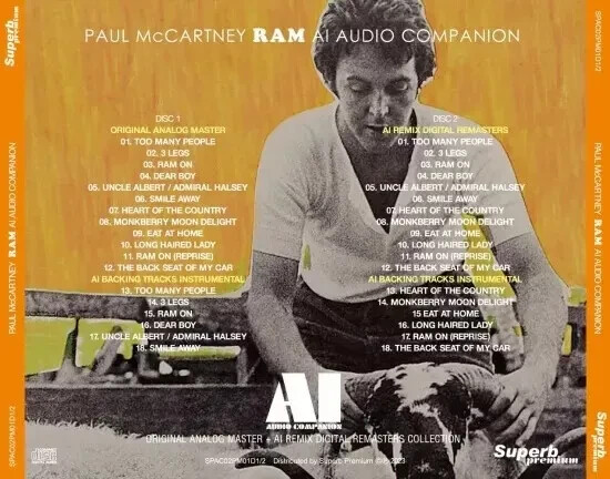 PAUL McCARTNEY / AI - AUDIO COMPANION ORIGINAL ANALOG MASTER + AI REMIX 8CD