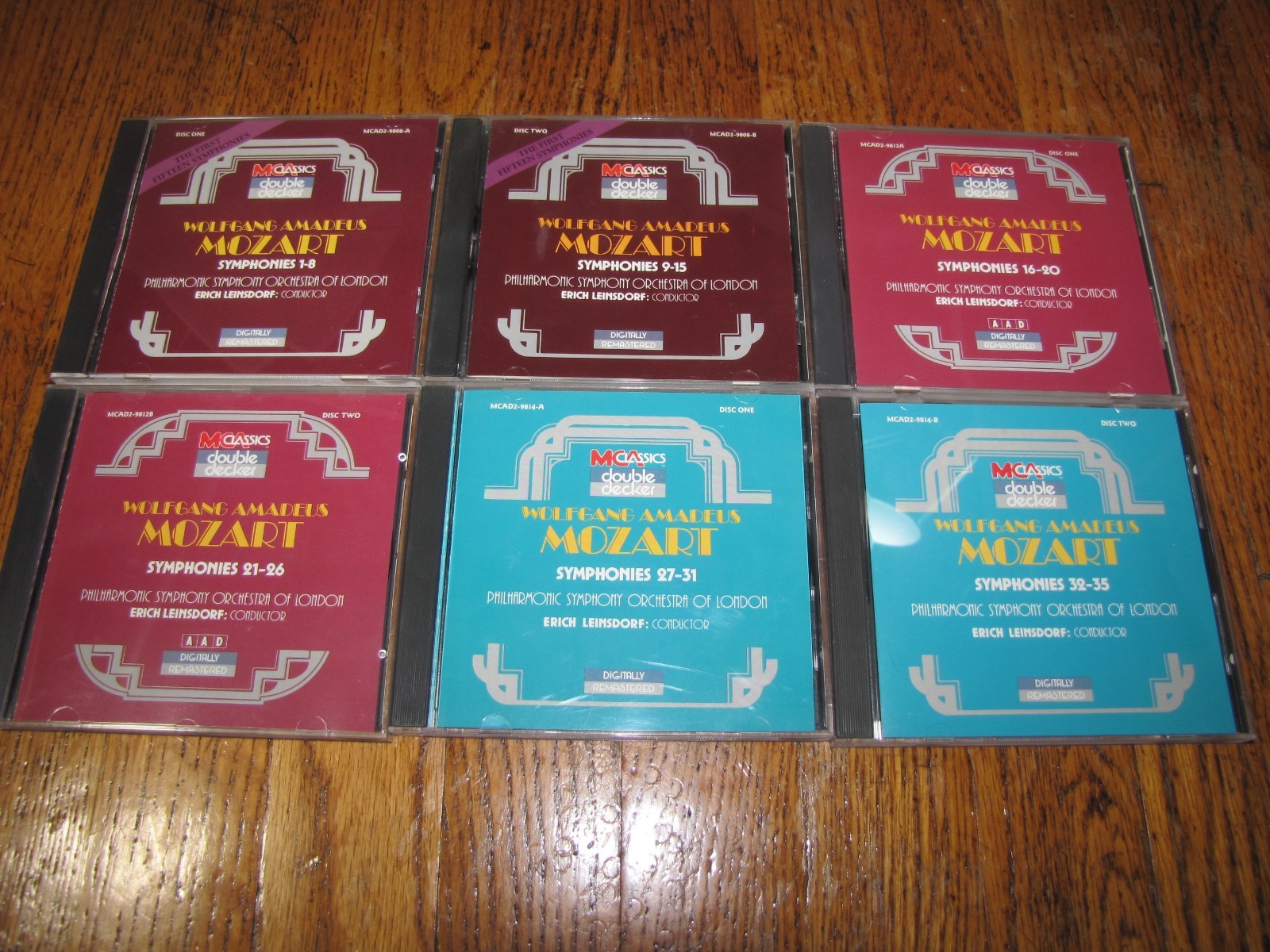 WOLFGANG AMADEUS MOZART - SYMPHONIES 1 - 35 - MCA CLASSICS 6 CD SET