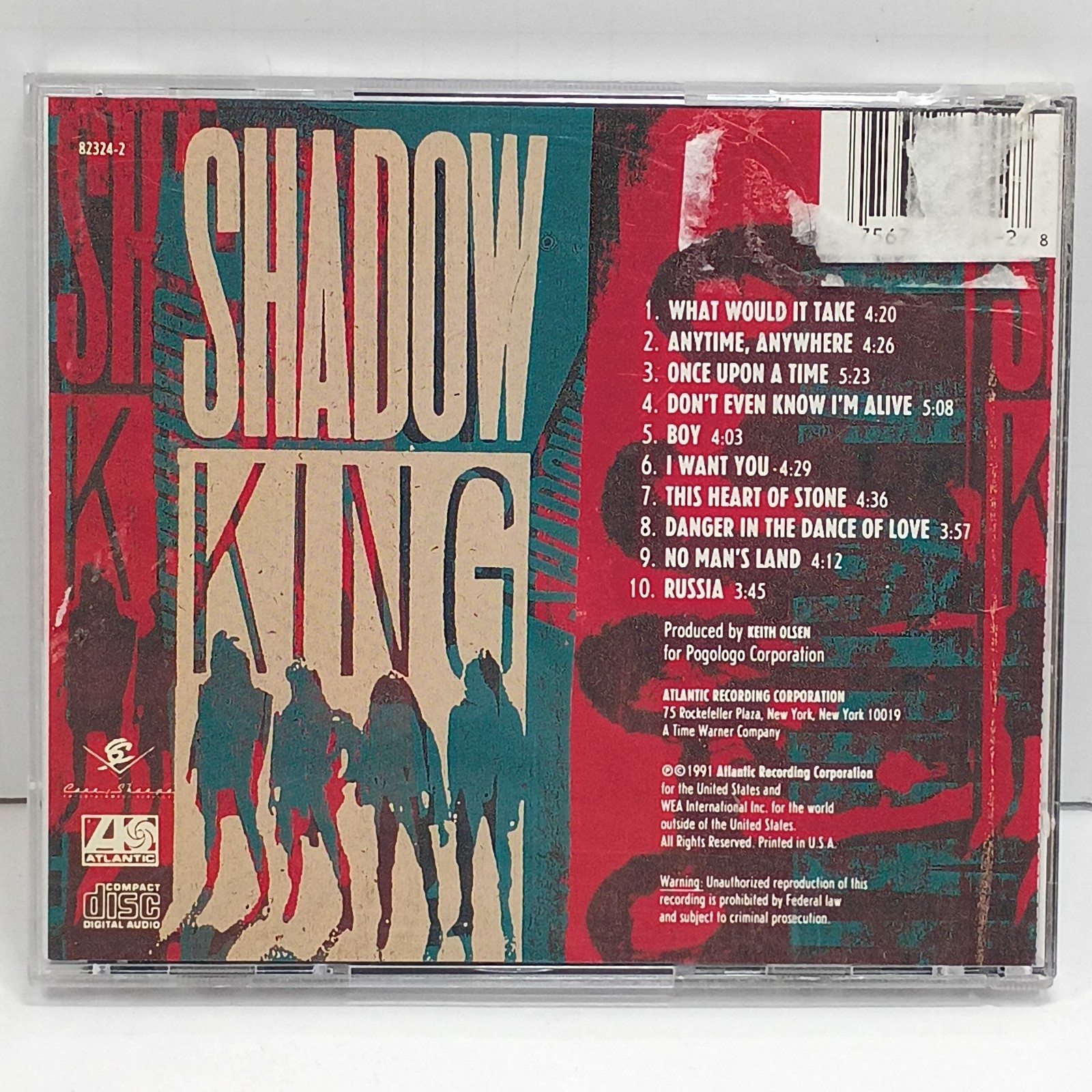 Shadow King (CD, 1991) Hard Rock Vivian Campbell Lou Gramm