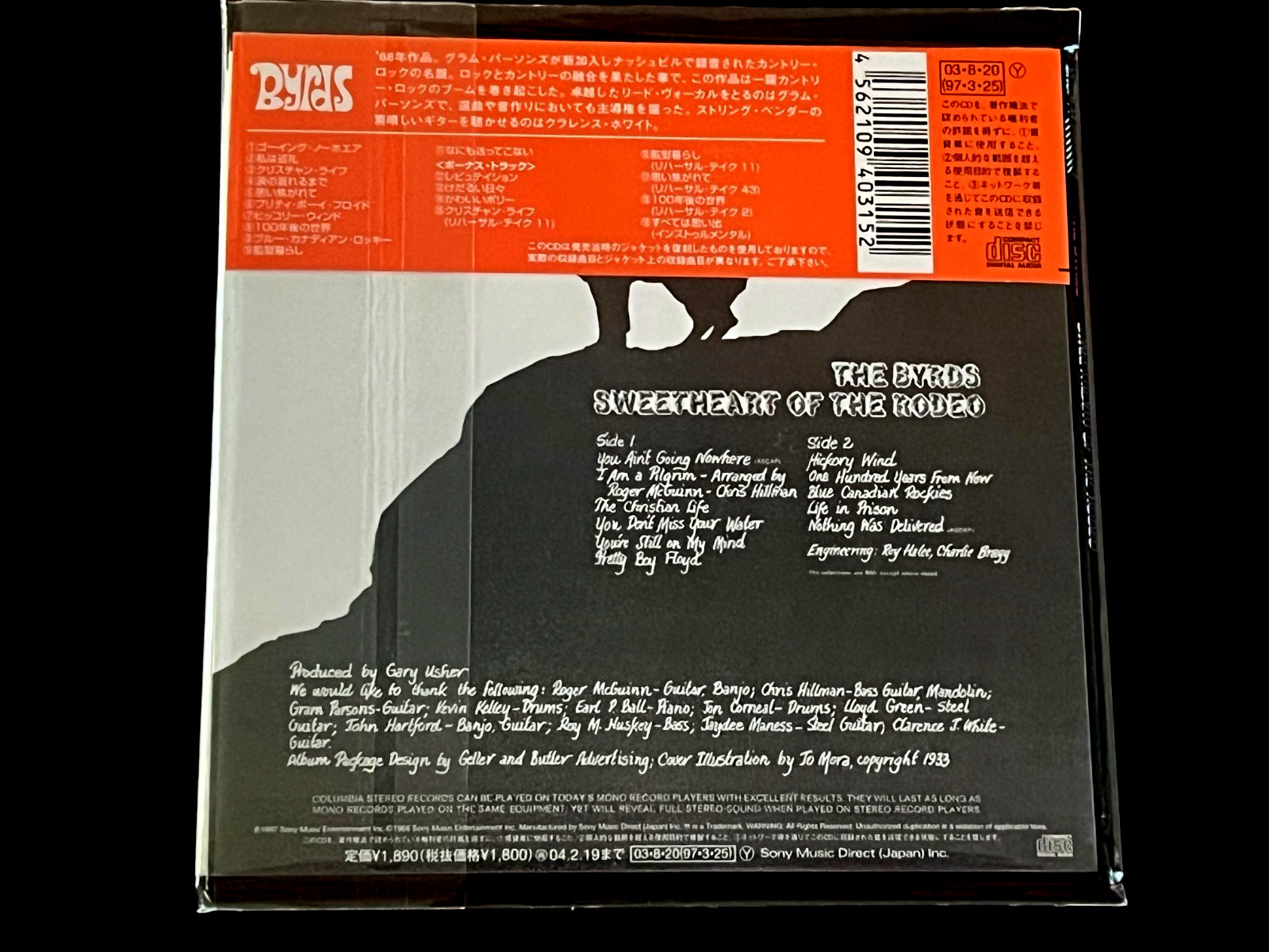 THE BYRDS-Sweetheart Of The Rodeo-2003 CD Mini LP Japan