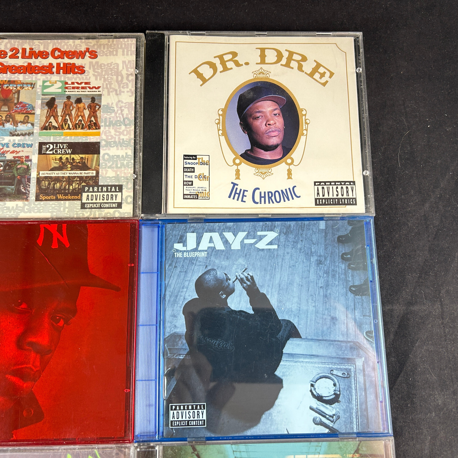 DR DRE THE CHRONIC 2 LIVE CREW JAY-Z BLUEPRINT SIGEL + 6 HIP HOP RAP CD LOT VTG