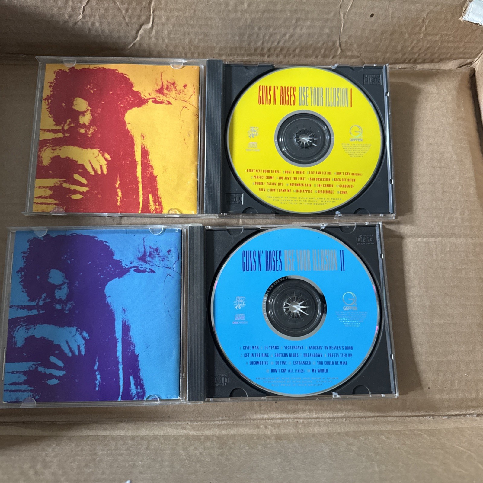 Guns N Roses ~ Use Your Illusion 1 & 2 On CD (1991 Geffen)
