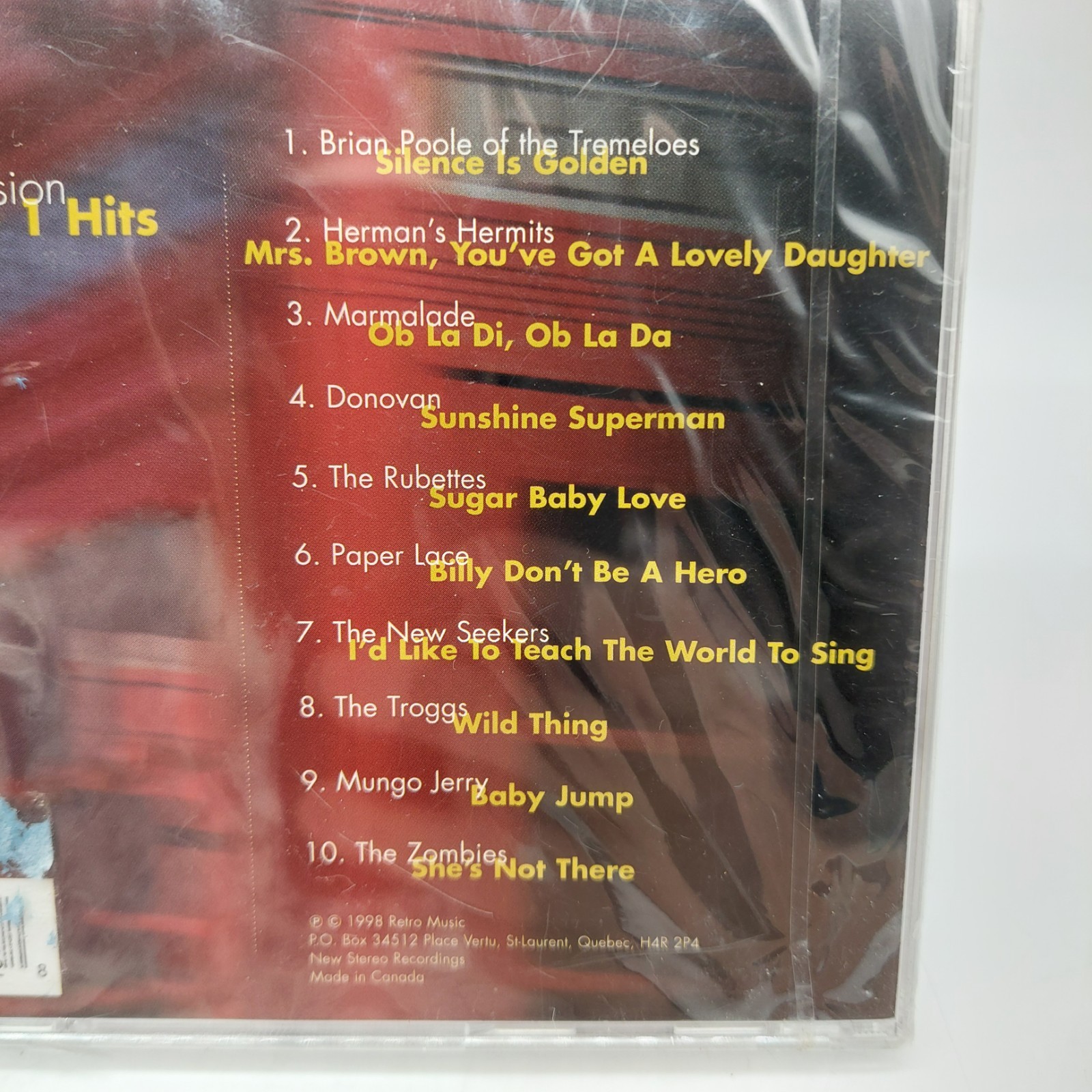 The British Invasion Number 1 Hits CD 1998 New Sealed