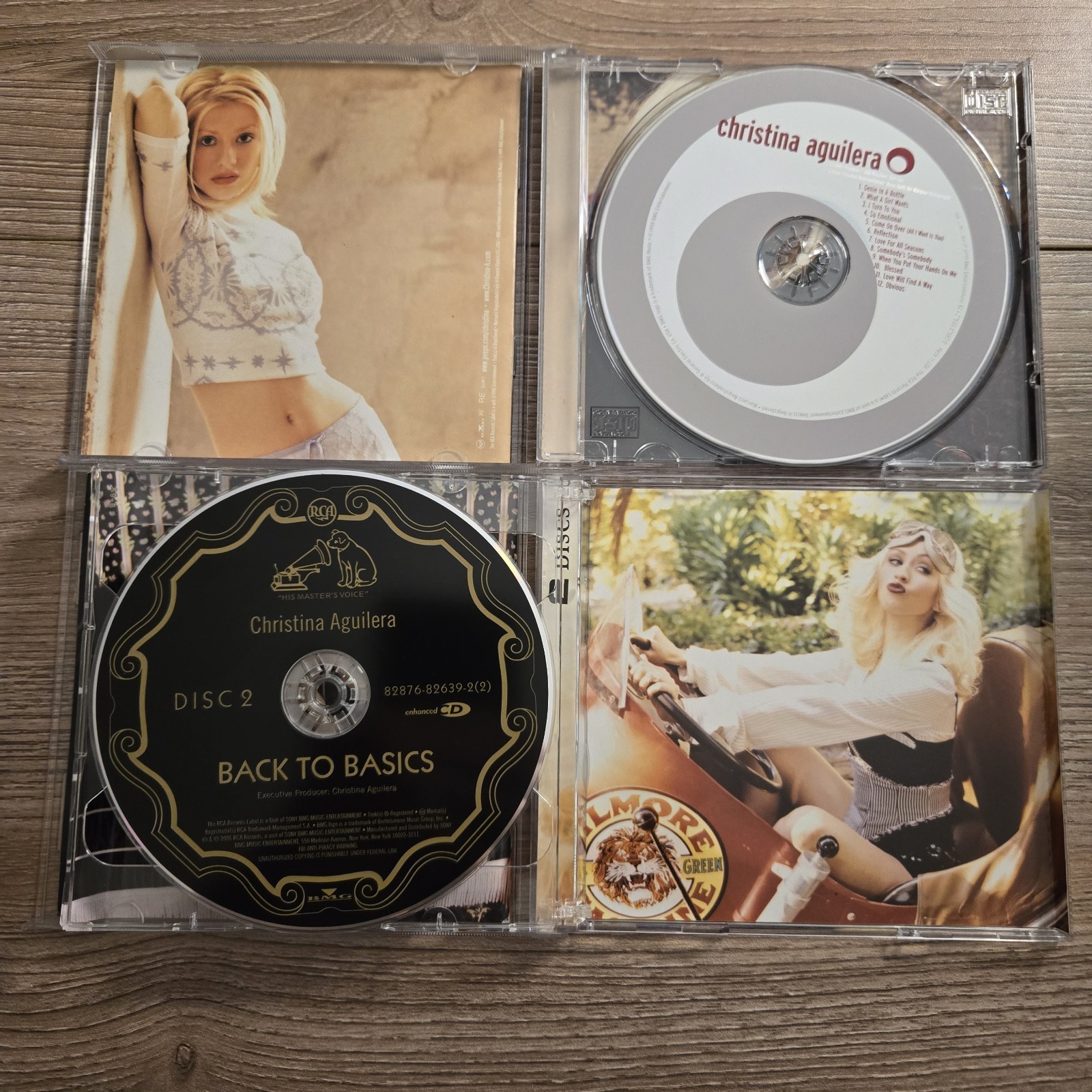 Christina Aguilera 3-CD LOT: Debut + Back To Basics 2CD Pop R&B Xtina