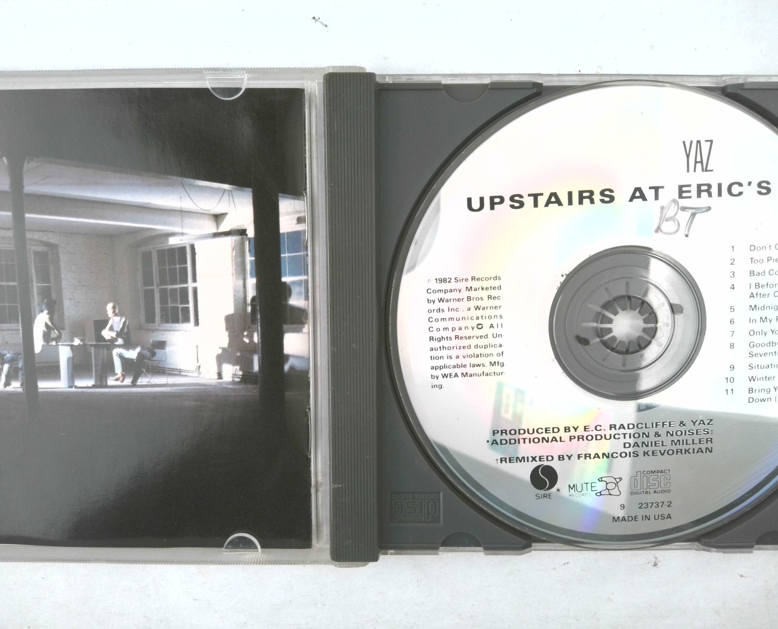 Yaz Upstairs at Eric's (Audio CD, 1987) Electronic Synth-Pop