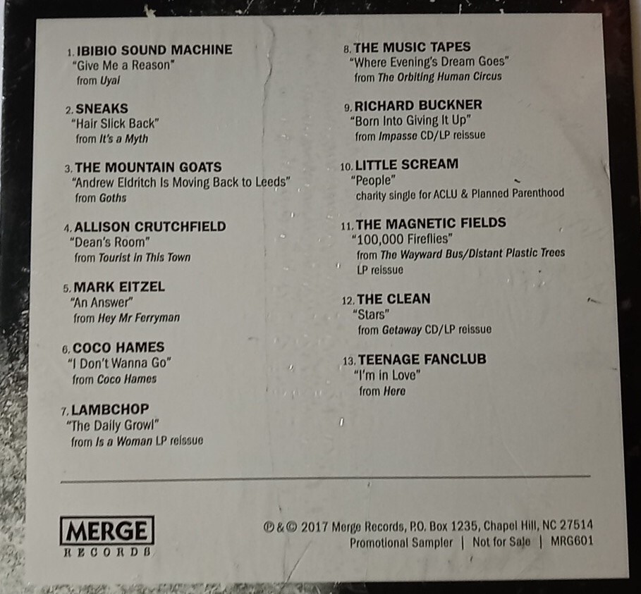 LOT OF 3 NEW Merge Records Fall Samplers CDS - 2014,2017 & 2019 - PROMO - DPAKS