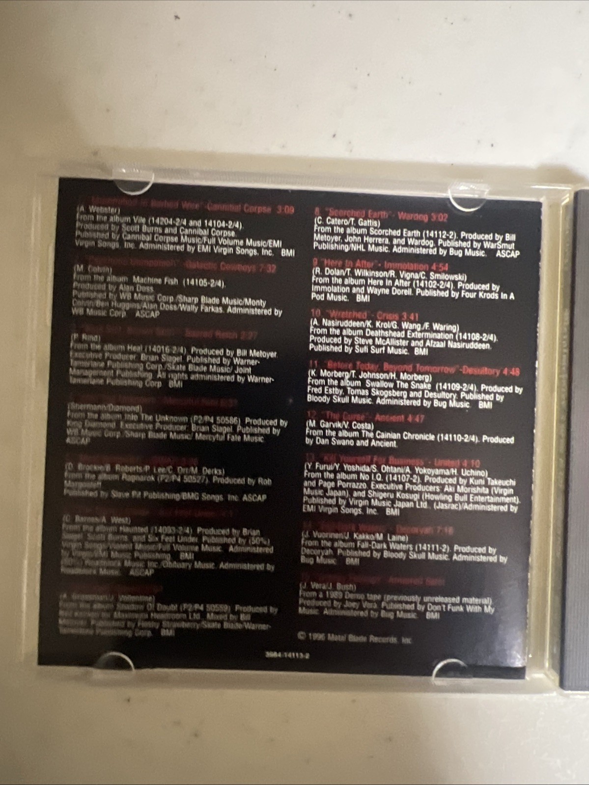 Metalmeister CD 1996 Metal Blade Records – 3984-14113-2 [Metal Compilation]