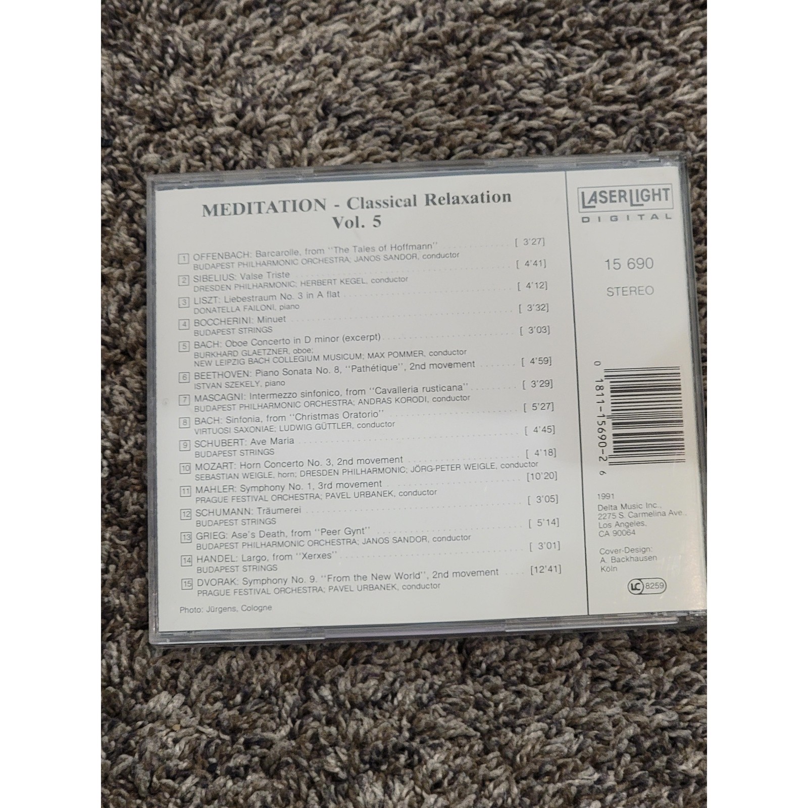 LASERLIGHT DIGITAL CD 76 Min Classical Meditation Relaxation Soothing Serene