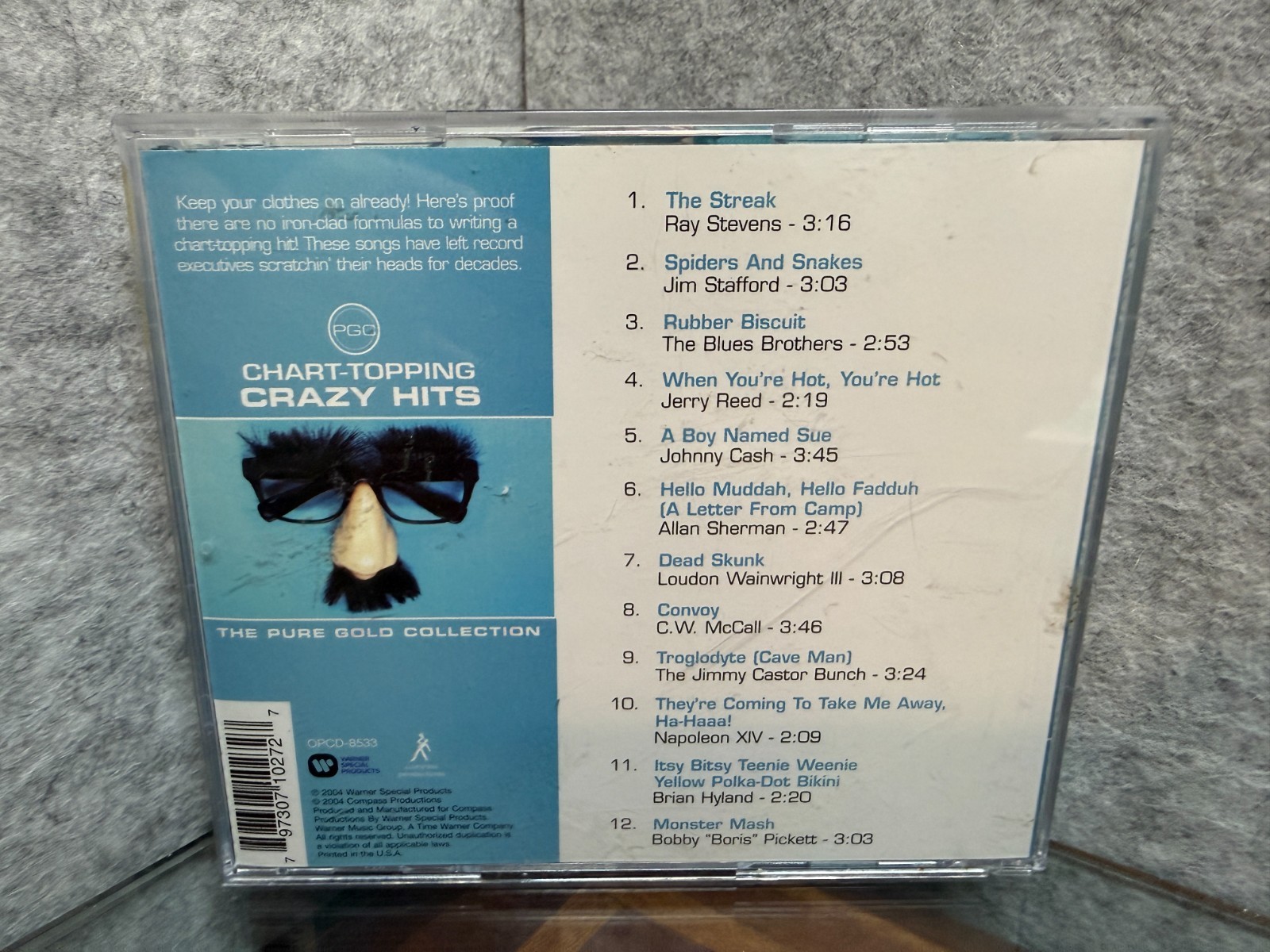 CD: Chart-Topping Crazy Hits, Monster Mash, The Streak, Convoy, A Boy Named Sue