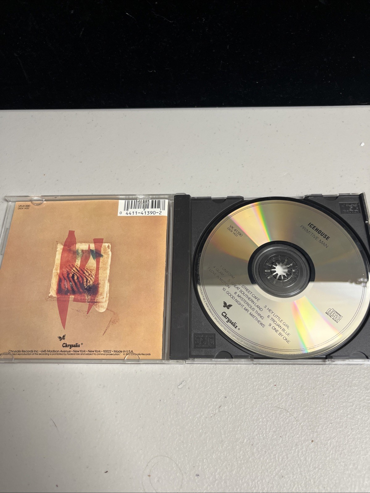 Icehouse – Primitive Man (CD, 1982, DADC) New Wave Synth-Pop Chrysalis